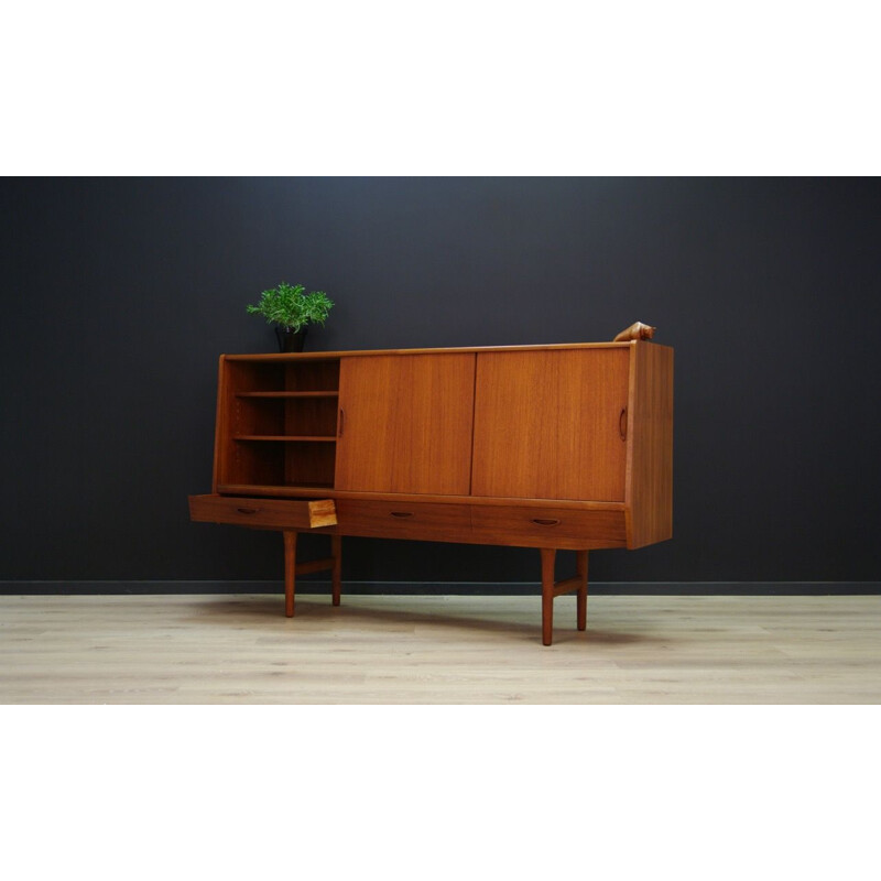 Vintage Danish highboard in teak