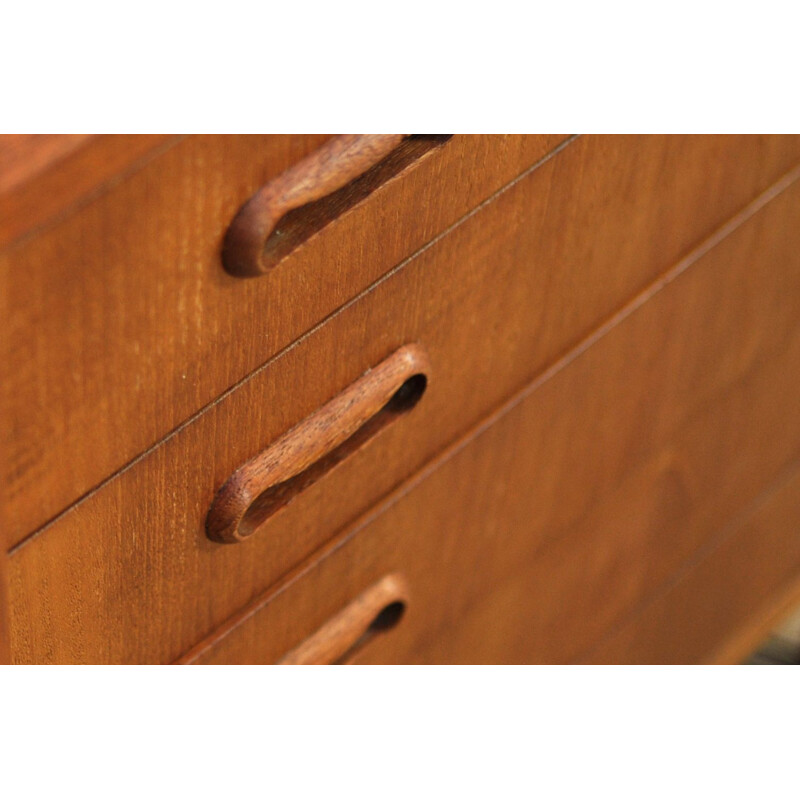 Vintage Scandinavian chest of drawers in teak