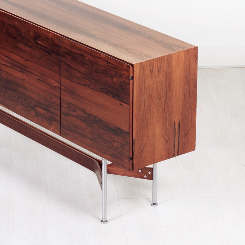 Vintage rosewood sideboard by Rudolf Glatzel