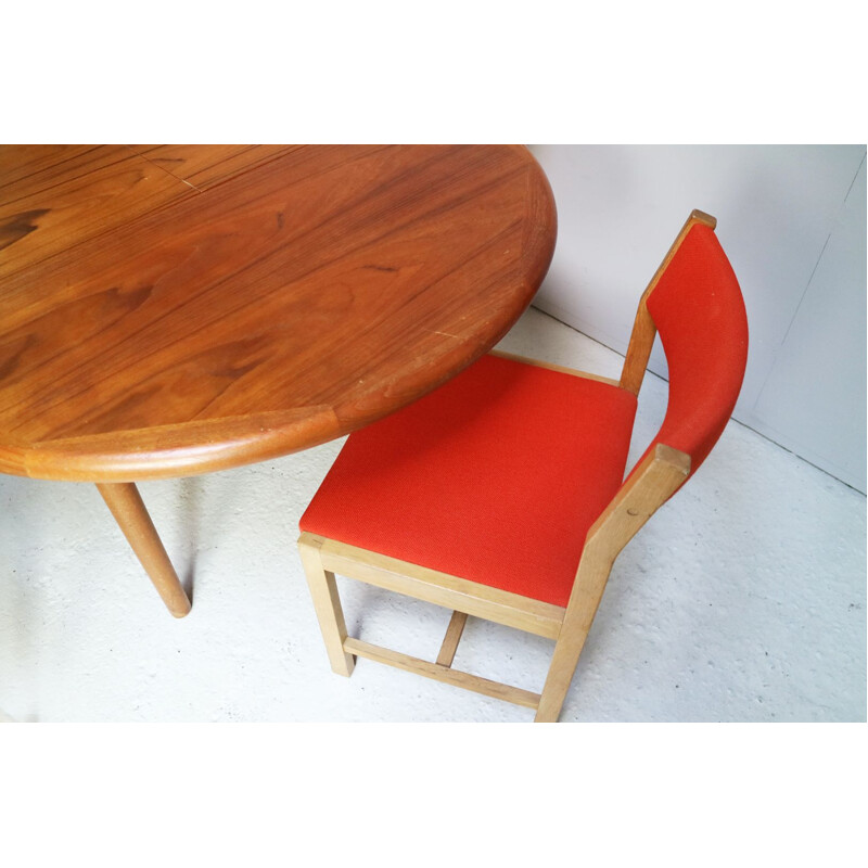 Red danish Dining set 1960s