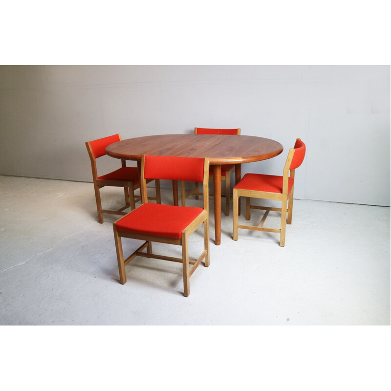 Red danish Dining set 1960s