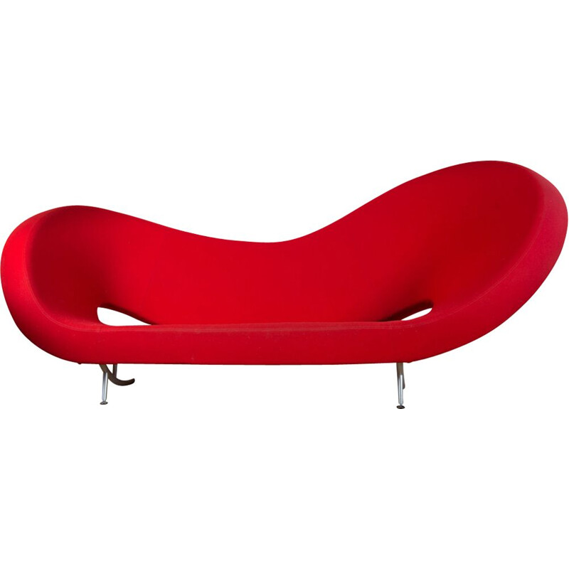 Vintage red sofa victoria and albert by Ron Arad for Moroso