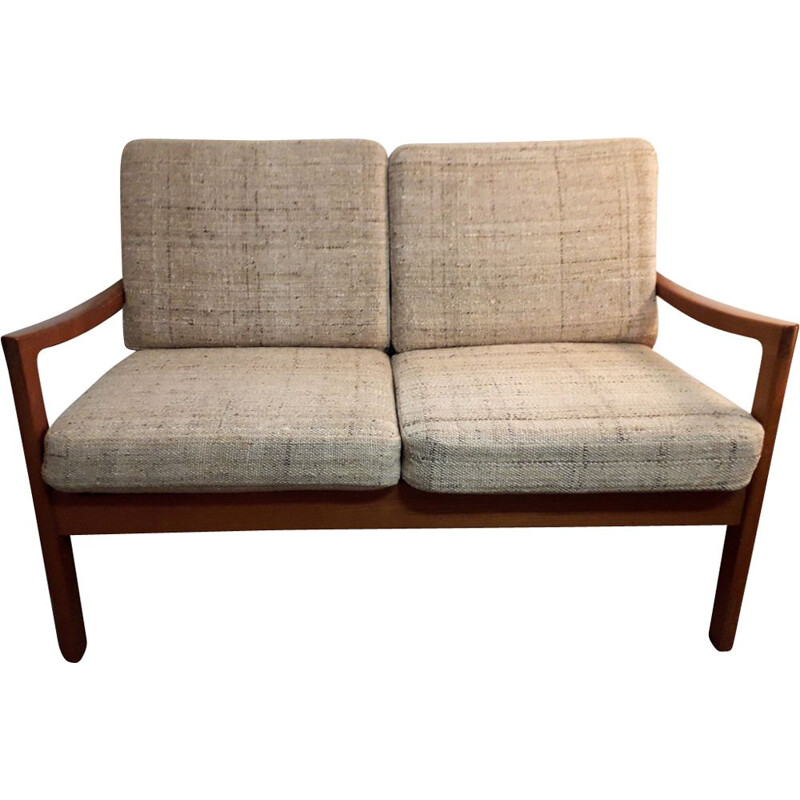 Vintage 3 seater sofa in teak by Ole Wanscher