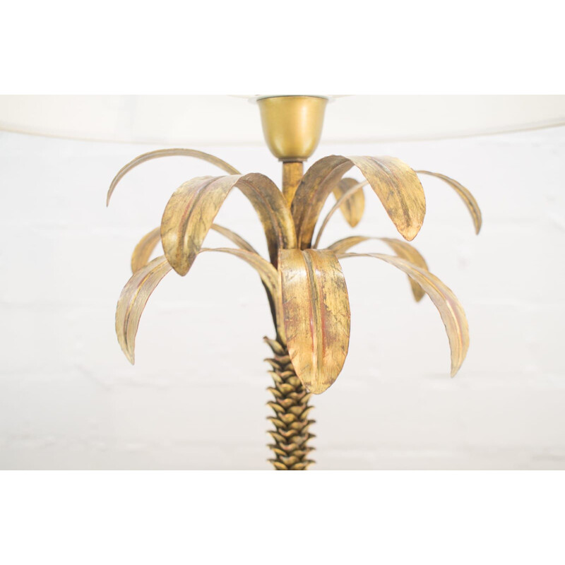 Vintage metal table lamp "Palm", France 1960