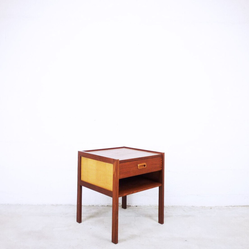 Vintage Scandinavian night stand in teak