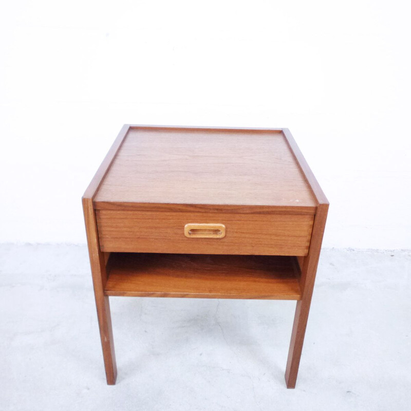 Vintage Scandinavian night stand in teak