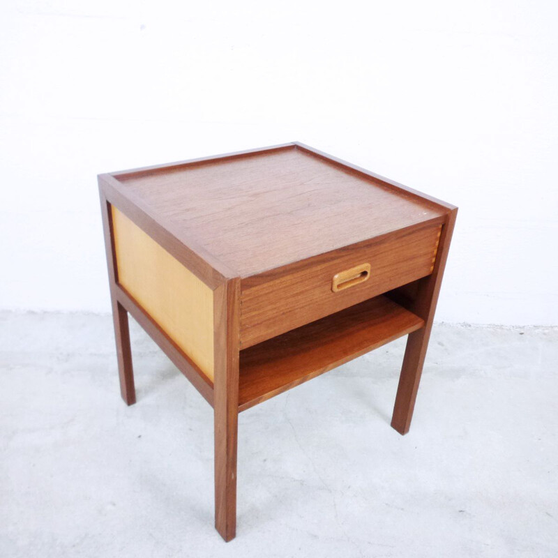 Vintage Scandinavian night stand in teak