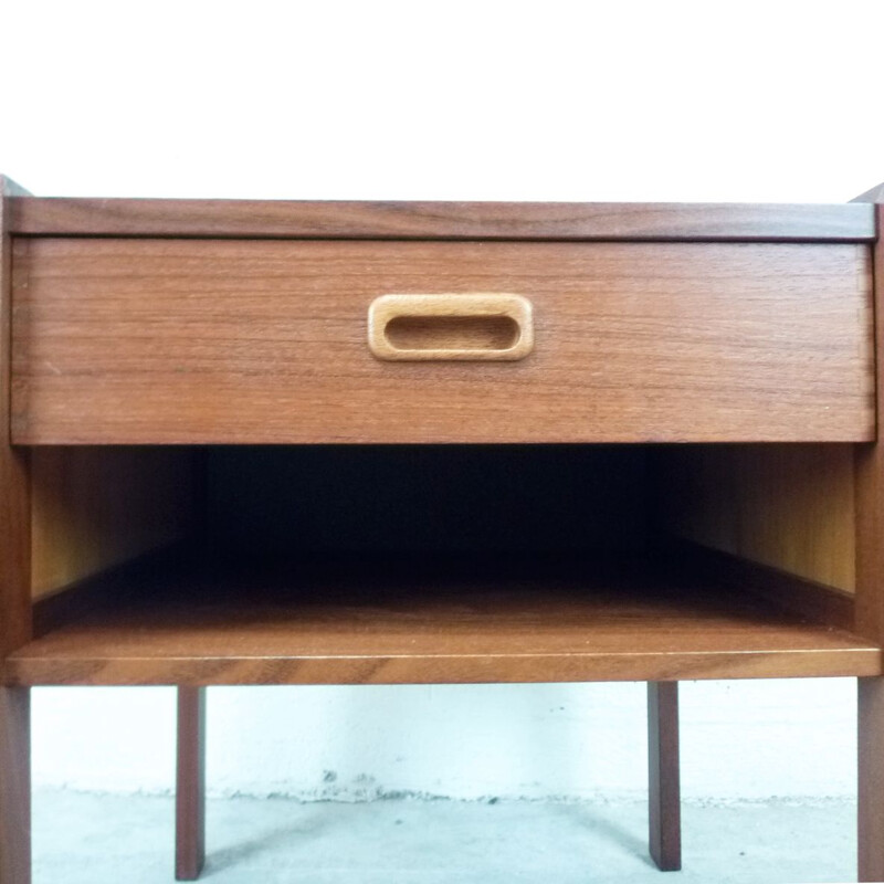 Vintage Scandinavian night stand in teak