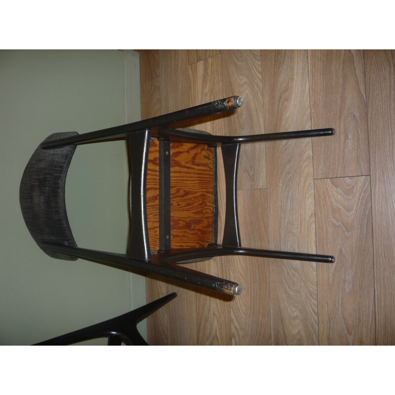 Set of 6 vintage Belgian chairs by Alfred Hendrickx