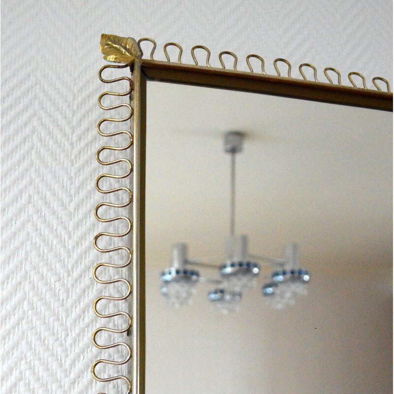 Vintage rectangular mirror by Josef Frank