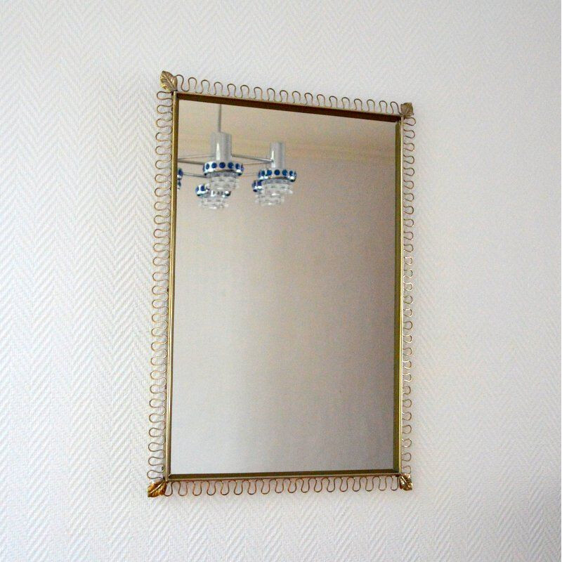 Miroir vintage rectangulaire par Josef Frank