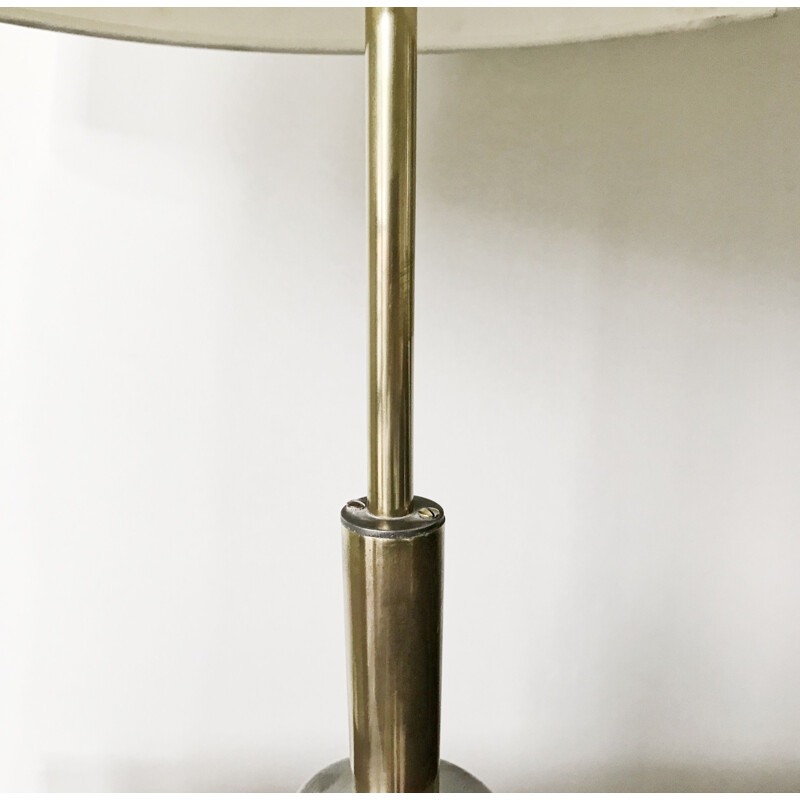 Vintage white lamp in brass