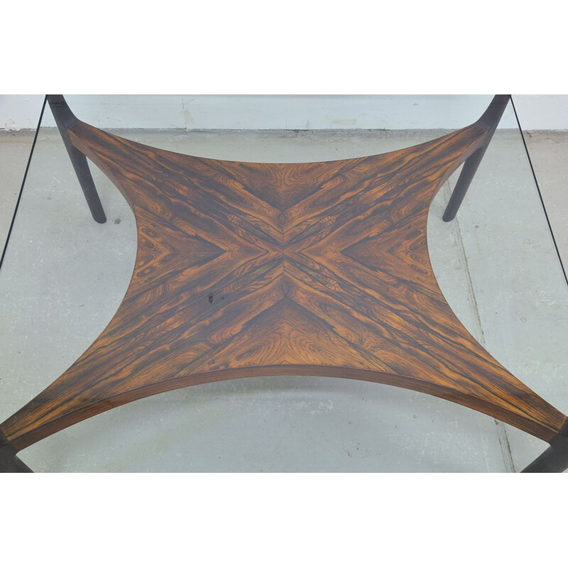 Vintage rosewood coffee table by Sven Ellekaer