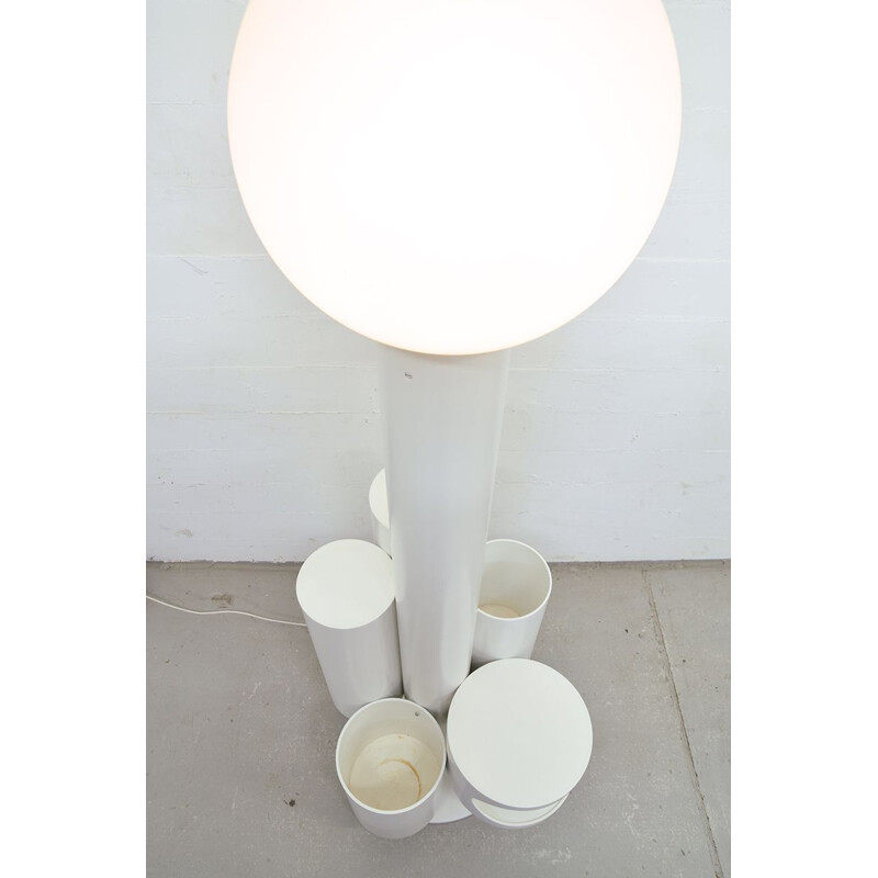 Lampadaire blanc vintage par Kerst Koopman