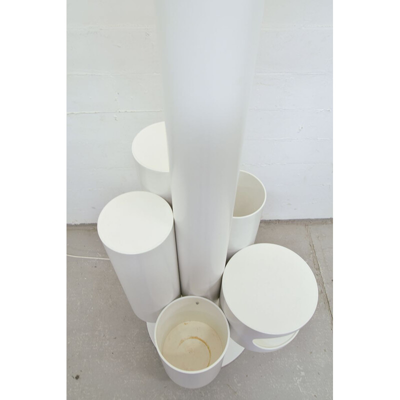 Vintage white floor lamp by Kerst Koopman