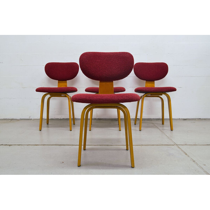 Set of 4 SB02 chairs by Cees Braakman for Pastoe