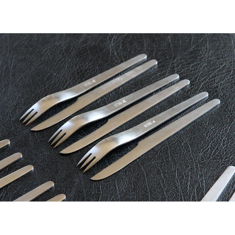 Set of 12 flatwares by Arne Jacobsen for Michelsen