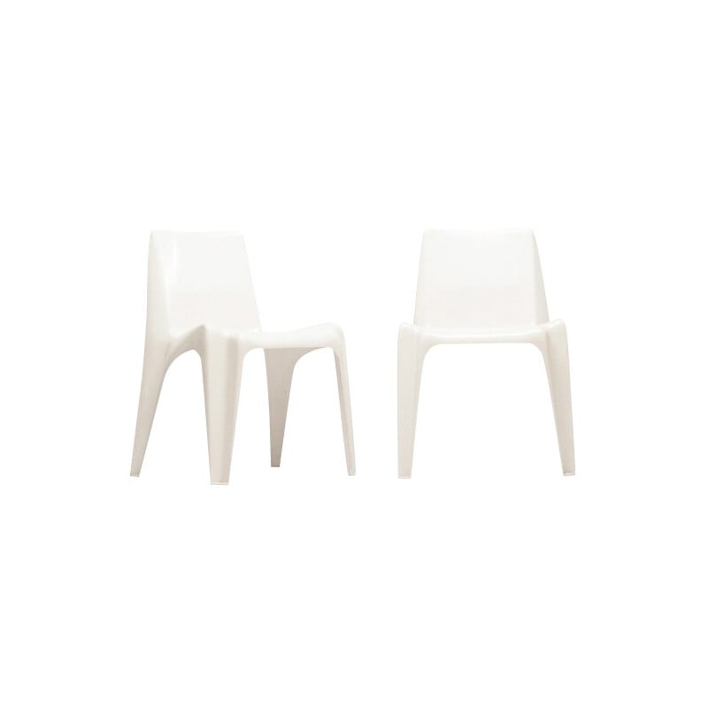 Pair of chairs in fiberglass and plastic, Helmut BATZNER, Bofinger edition - 1964