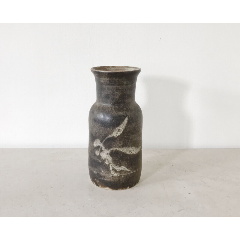 Vintage ceramic vase by Gustave Tiffoche 