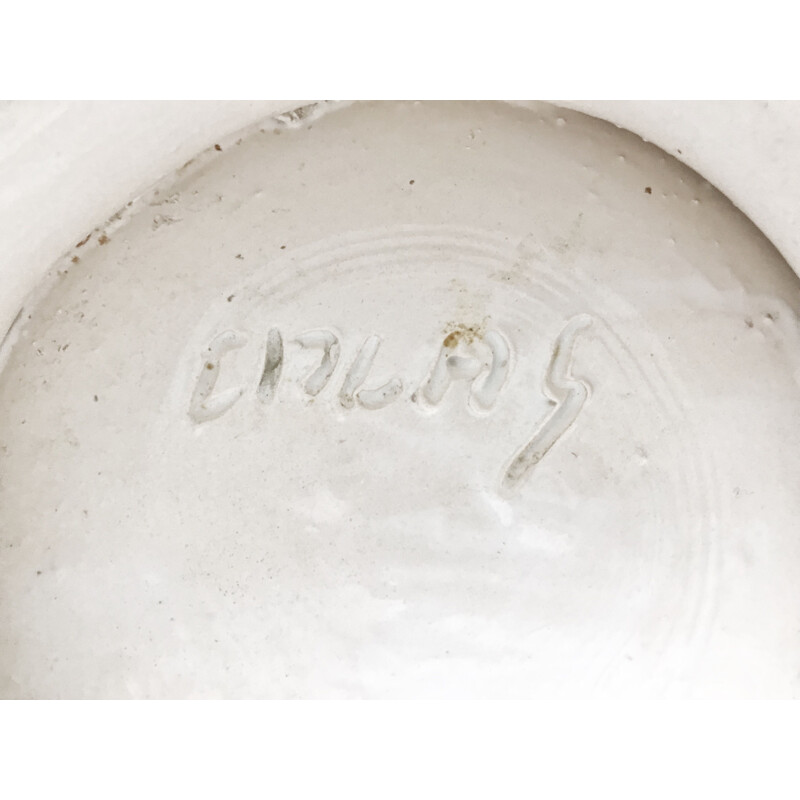 Vintage large bowl in ceramic by Max Idlas