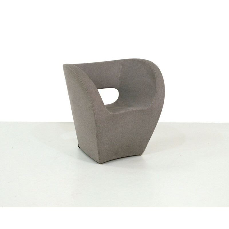 Vintage grey Italian armchair "Victoria and Albert" by Ron Arad for Moroso