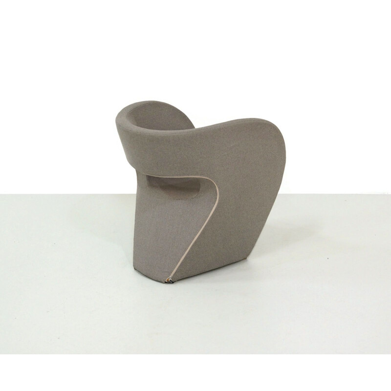 Vintage grey Italian armchair "Victoria and Albert" by Ron Arad for Moroso