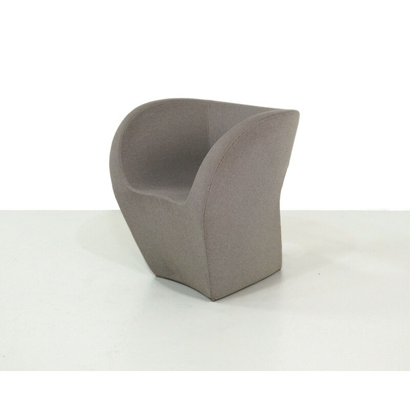 Vintage grey Italian armchair "Victoria and Albert" by Ron Arad for Moroso