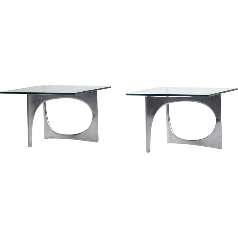 Set of 2 coffee tables by Knut Hesterberg