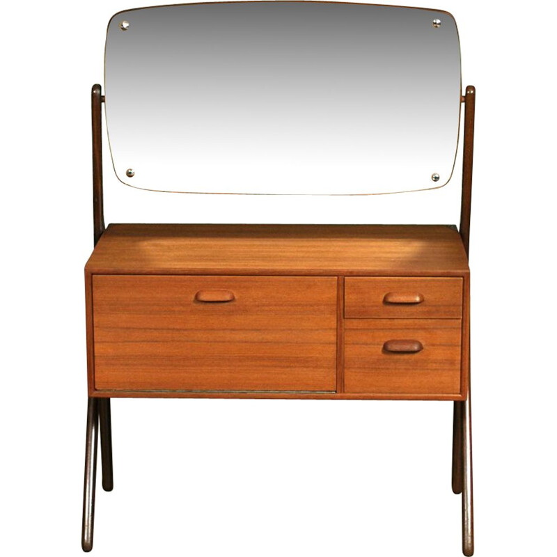 Vintage Danish dressing table with mirror