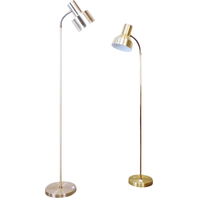 Set of 2 vintage Scandinavian floor lamps