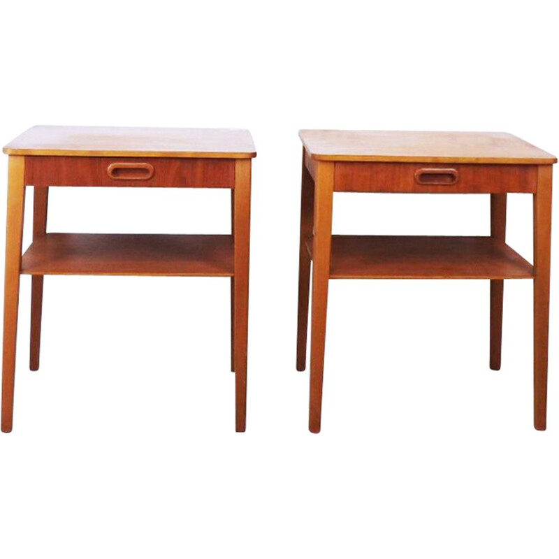 Set of 2 vintage Scandinavian night stands