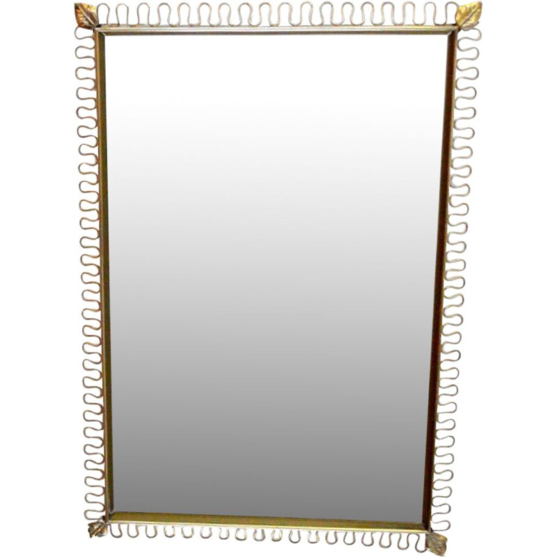 Vintage rectangular mirror by Josef Frank