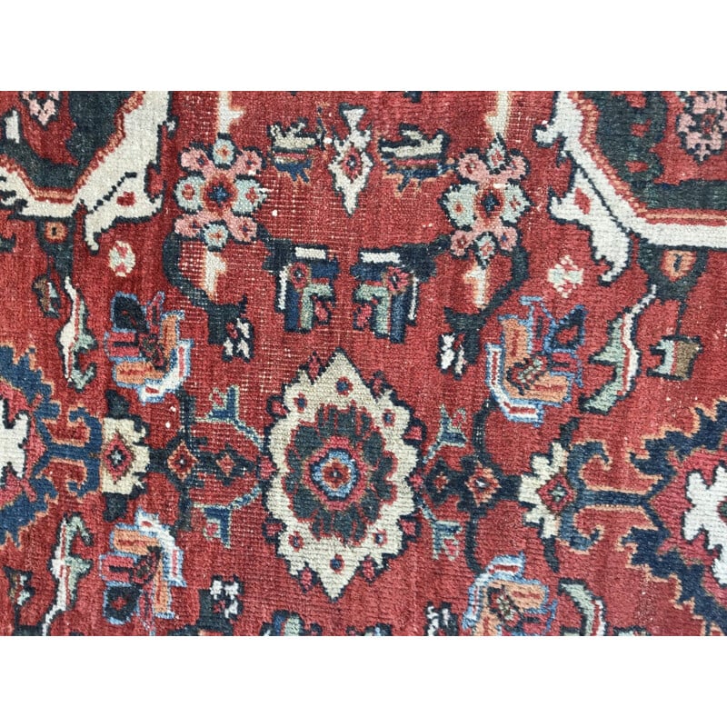 Grand tapis vintage perse en laine