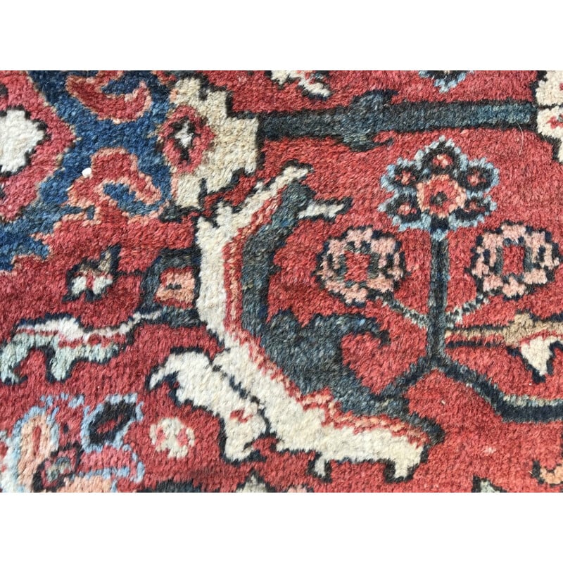 Grand tapis vintage perse en laine