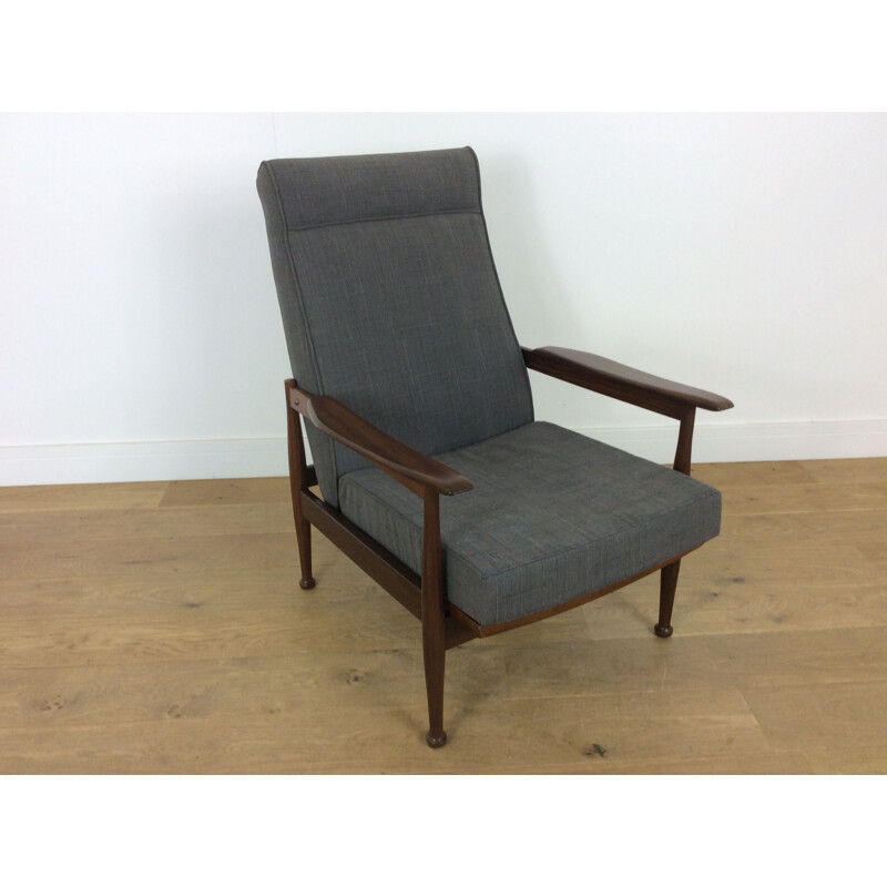 Set of 2 vintage grey armchairs by Guy Rogers