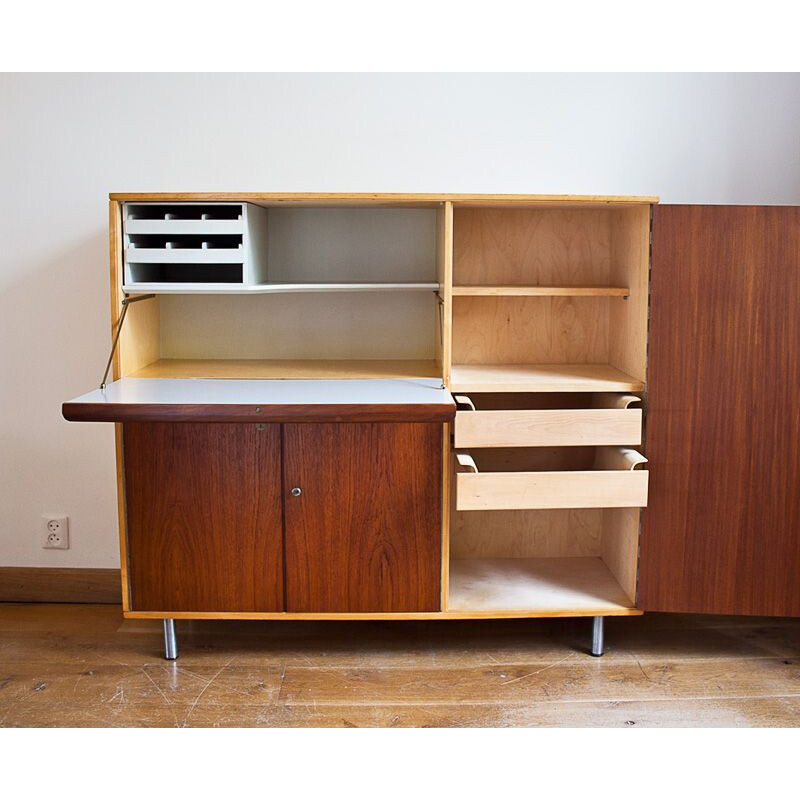 Vintage teak secretary by Cees Braakman