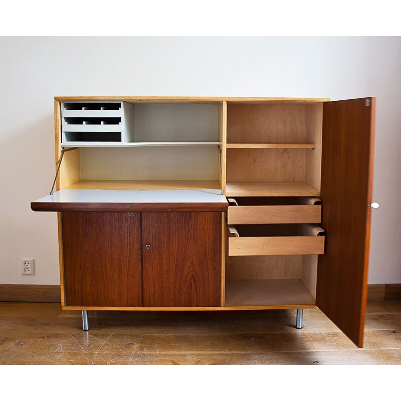 Vintage teak secretary by Cees Braakman