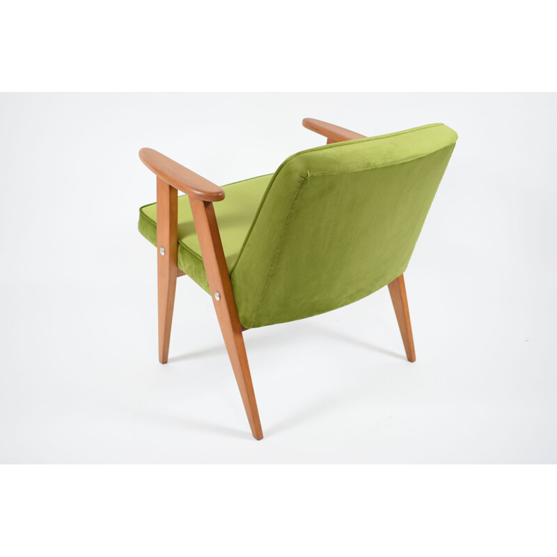 Fauteuil vert vintage par Chierowski