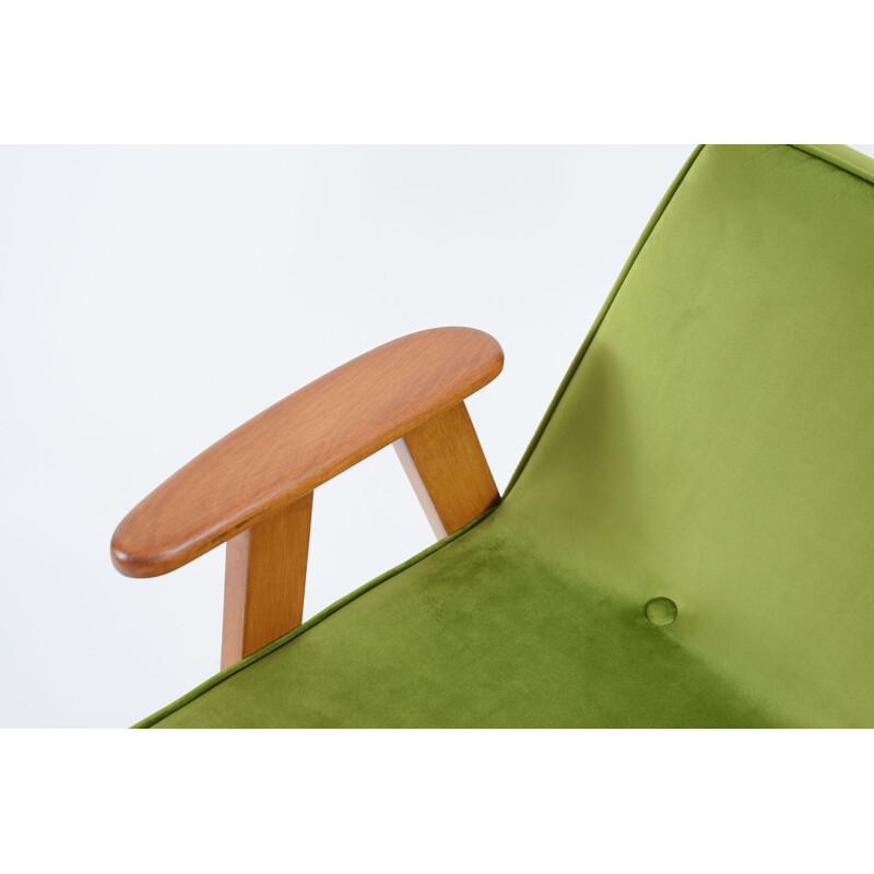 Vintage green armchair by Chierowski