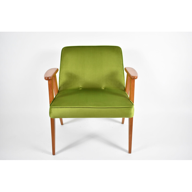 Vintage green armchair by Chierowski