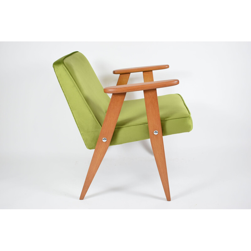 Vintage green armchair by Chierowski