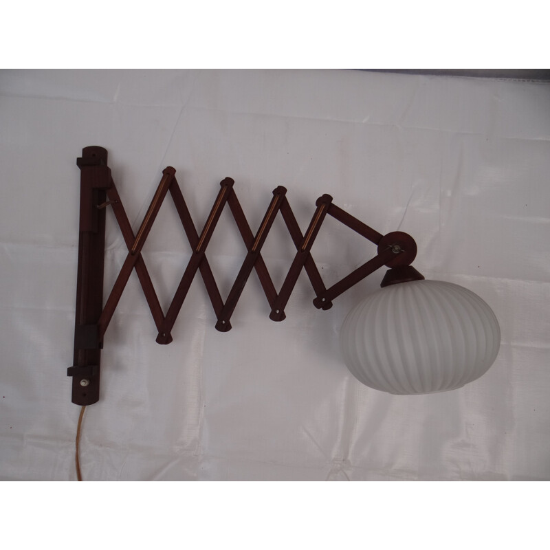 Vintage wooden Scandinavian wall light