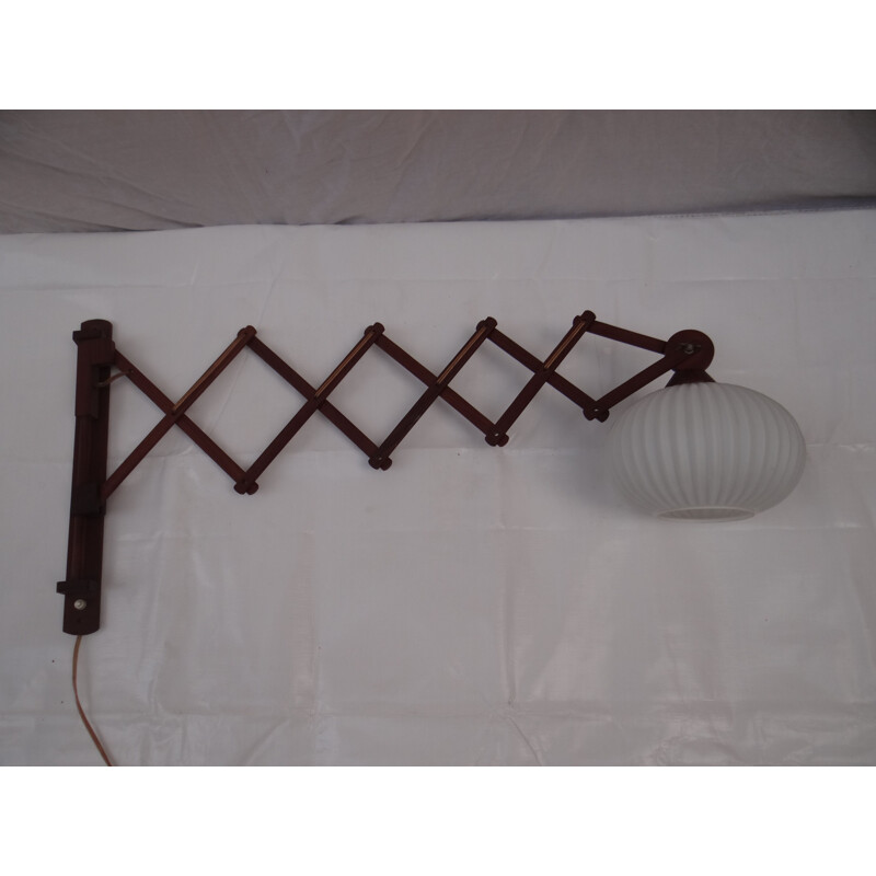 Vintage wooden Scandinavian wall light