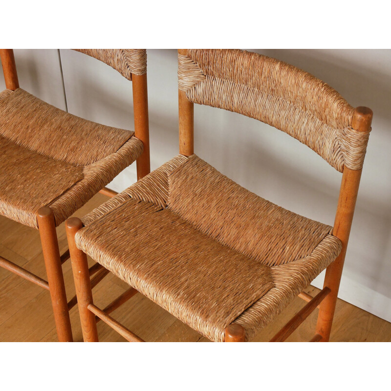 Set of 4 Dordogne chairs by Charlotte Perriand