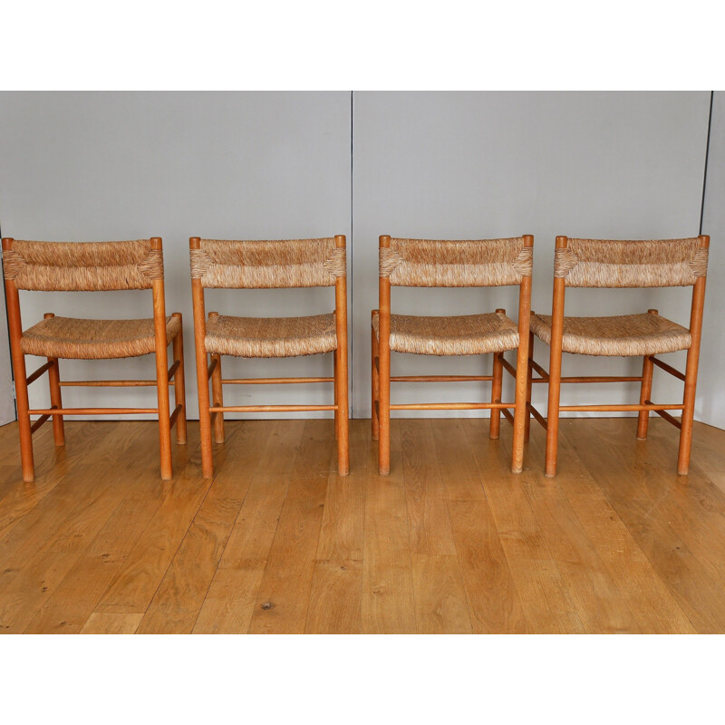Set of 4 Dordogne chairs by Charlotte Perriand