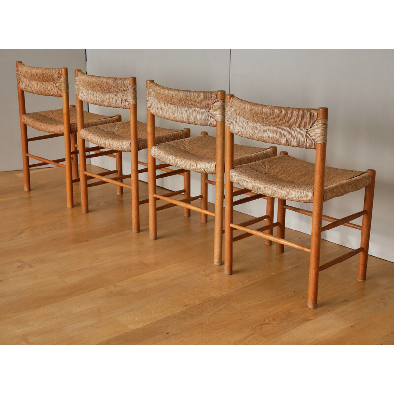 Set of 4 Dordogne chairs by Charlotte Perriand