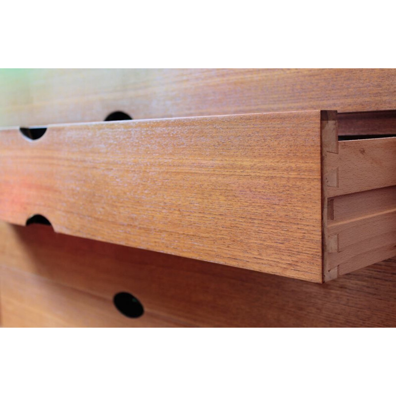 Charron teak dressing table, Joseph-André MOTTE - 1960s