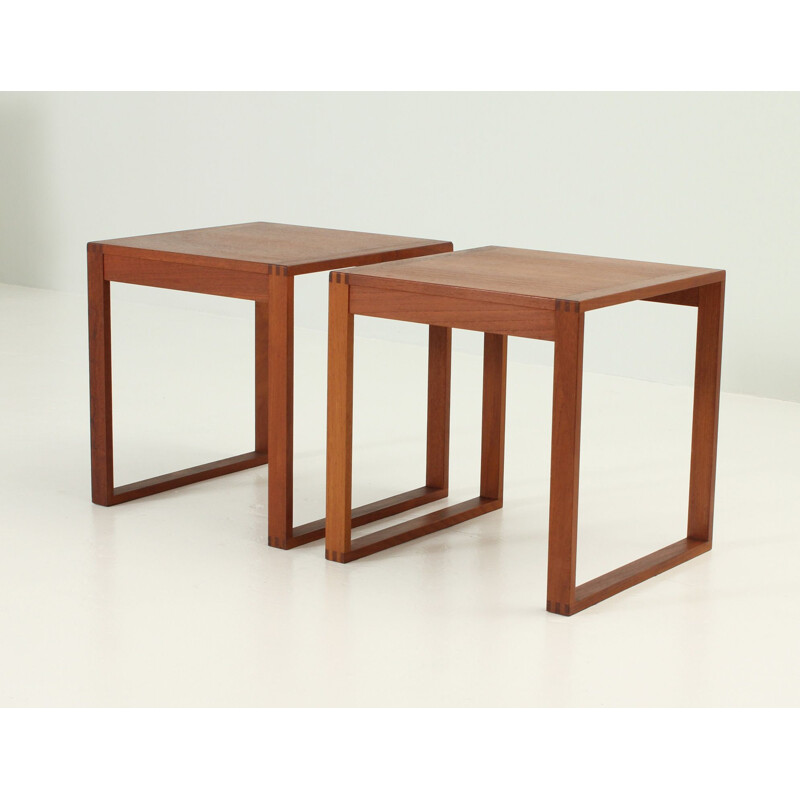 Pair of Side Tables by Torben Lind & Ole Gjerløv-Knudsen