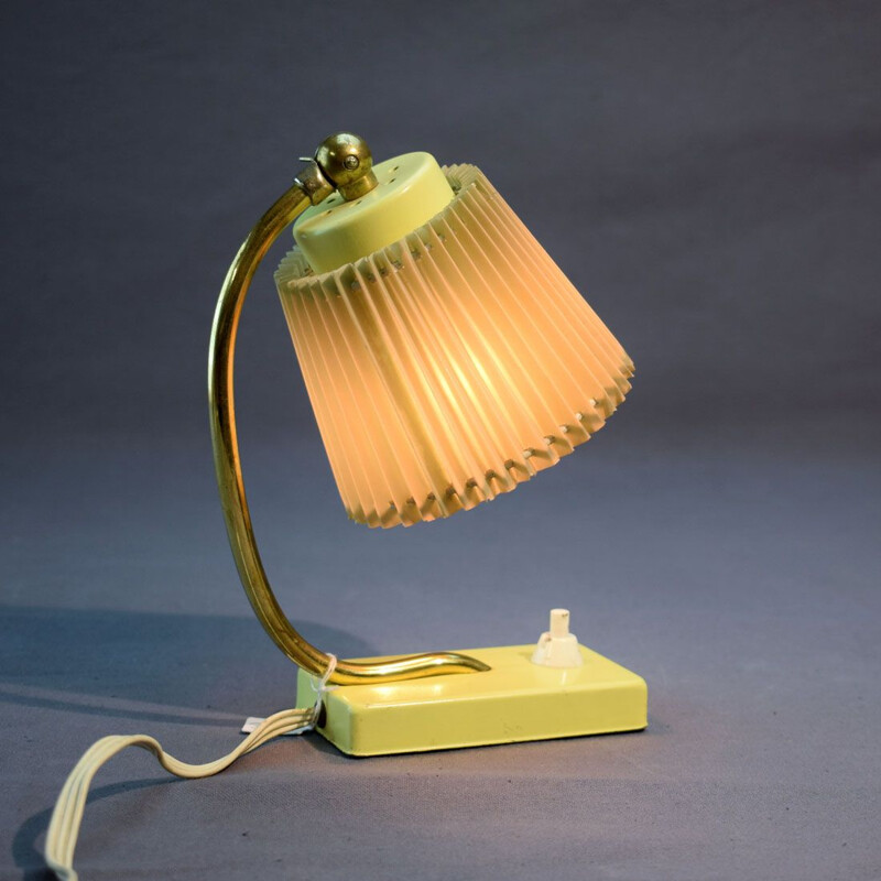 Vintage lamp in brass and rhodoid