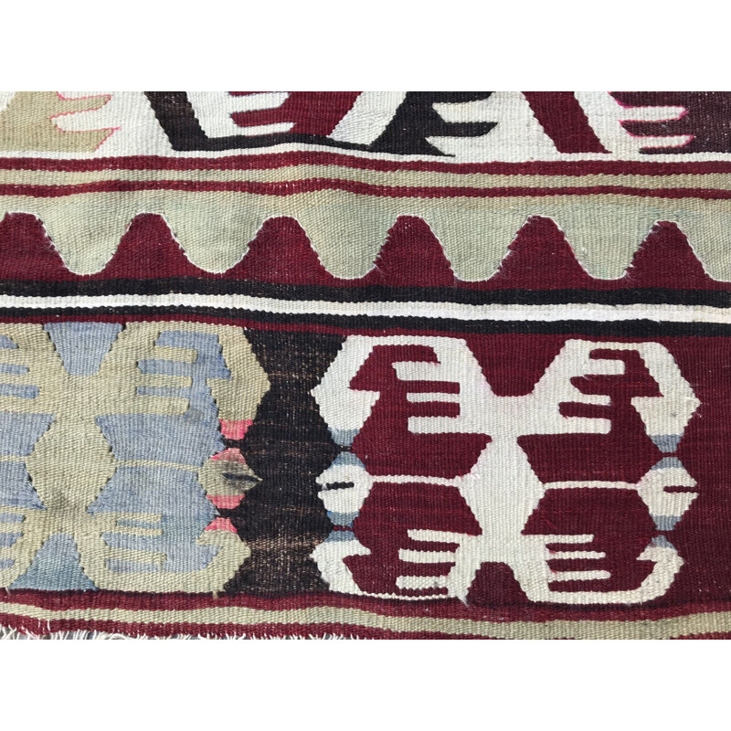 Vintage Turkish Anatolian Kilim rug